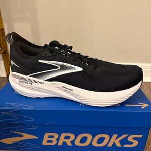 Brooks Glycerin GTS 22 Men's Road Running Shoes Black White Grey Size 11.5 NIB